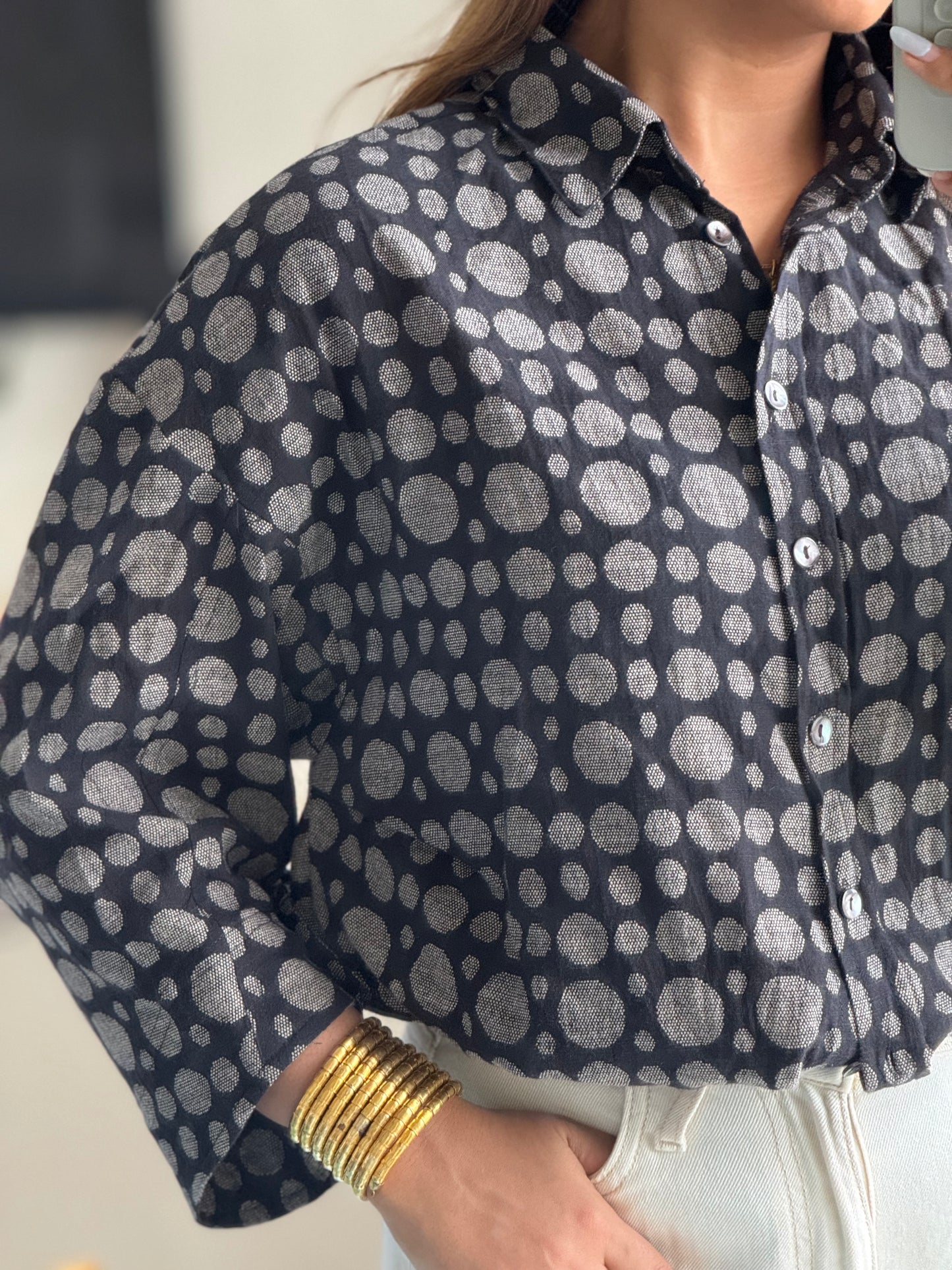 Everyday Shirt – Relaxed Fit Cotton Slub Shirt for Women